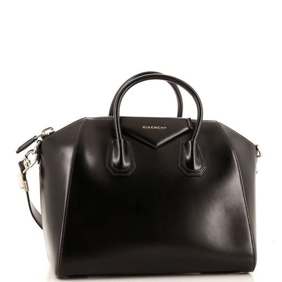 Givenchy Antigona Bag Glazed Leather Medium Black - Picture 2 of 7